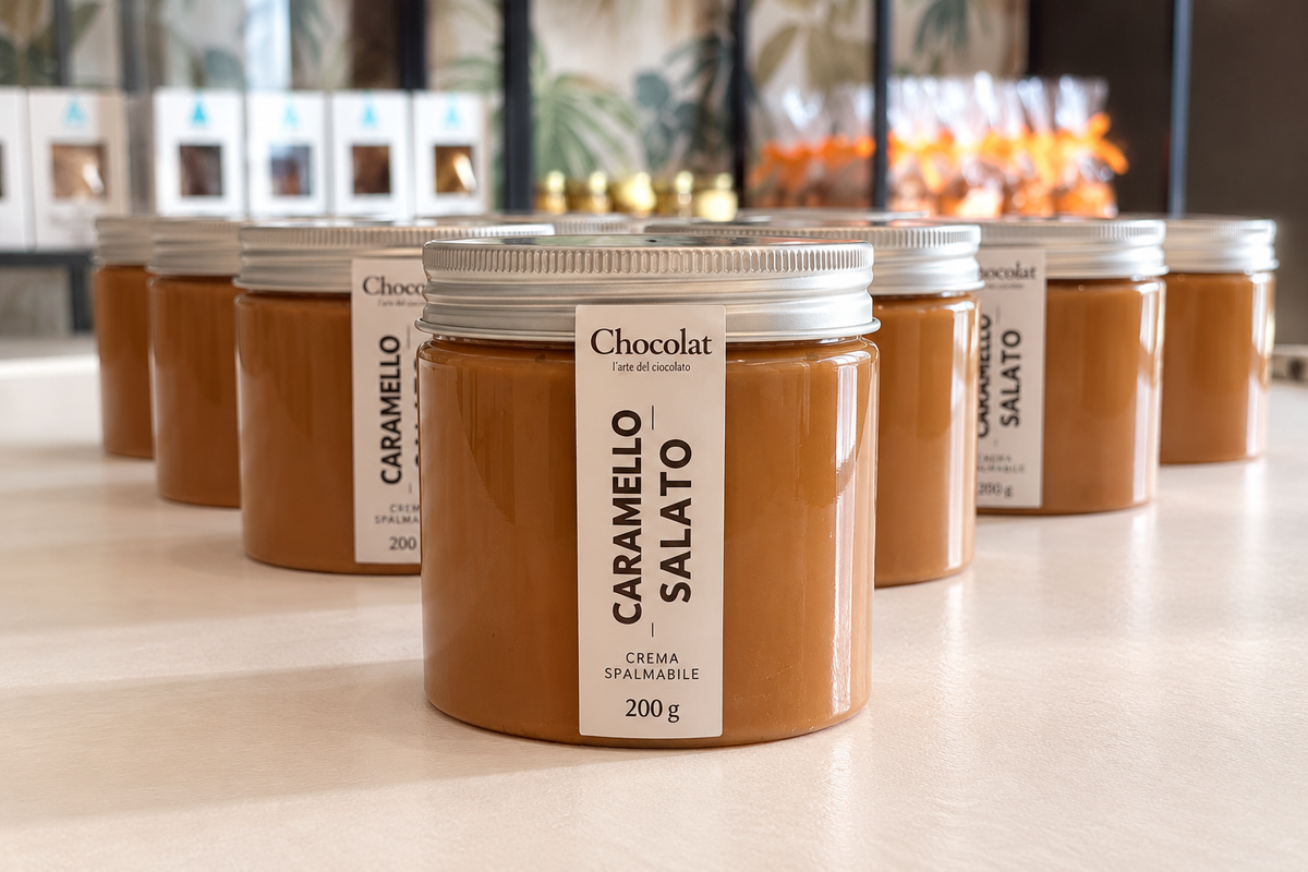 Crema spalmabile al caramello salato